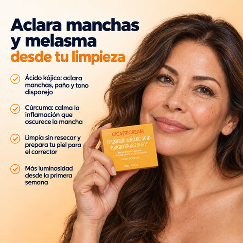 Cicatricream® Jabón Antimanchas - Ácido Kójico y Cúrcuma — imagen 2